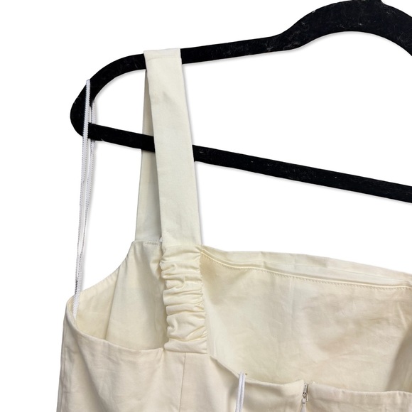 L'ACADEMIE by Marianna Renia Maxi Dress White cream Sleeveless poplin Revolve S - Picture 6 of 8